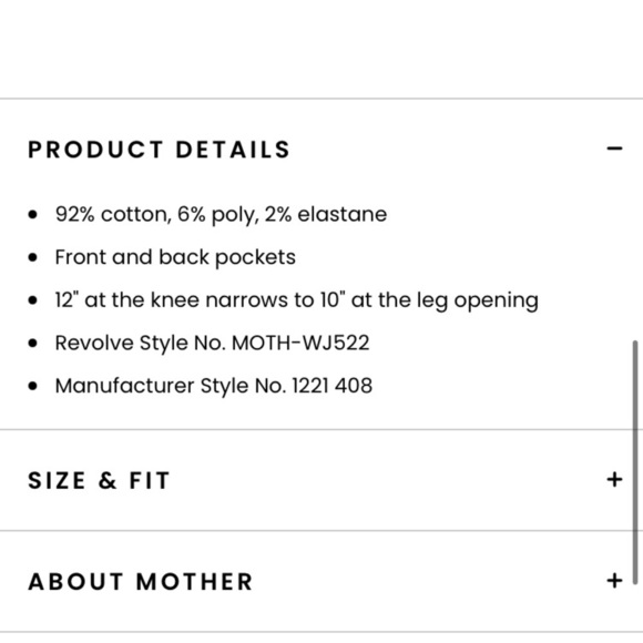 MOTHER HIGH WAISTED LOOKER IN BLACKBIRD HI RISE SKINNY FULL LENGTH DARK WASH - Picture 9 of 16